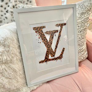 11x14 Wall Art Louis Vuitton Leopard Print